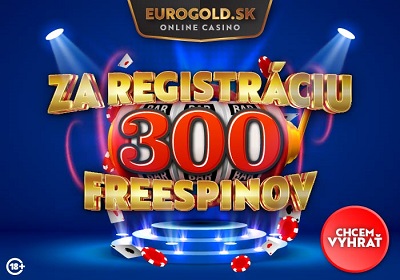 V Eurogolde teraz až 300 freespinov!