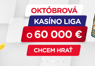 Hrajte Októbrovú Kasíno Ligu o 60 000 €