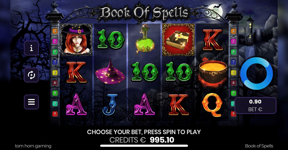 Vizuál hry Book of Spells od Tom Horn na mobile