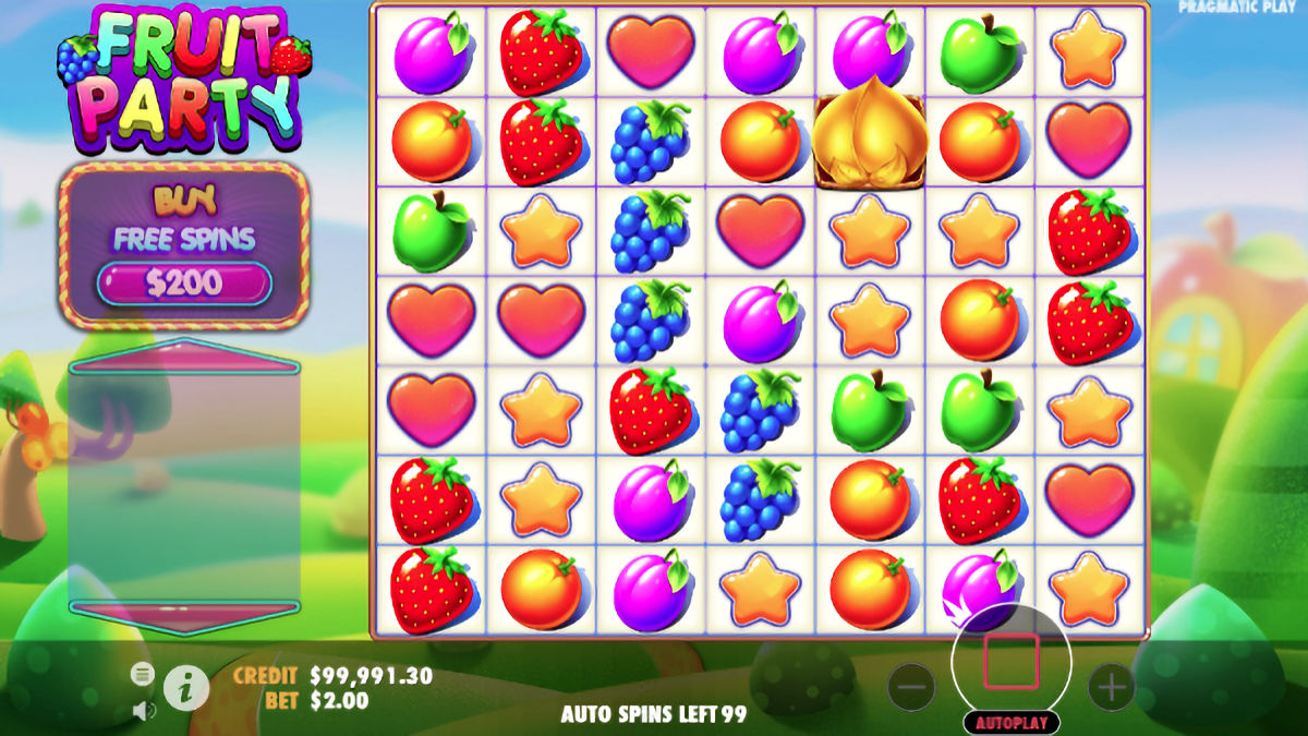 Valce online automatu Fruit Party od Pragmatic Play