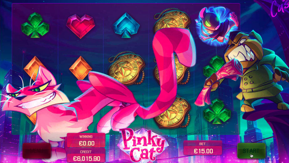Bonusová funkcia Wanted na automate Pinky Cat
