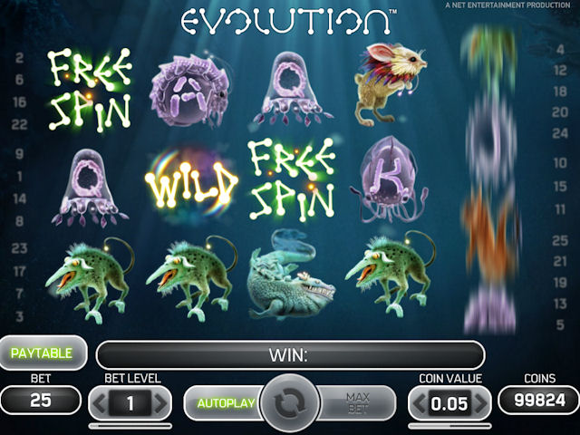 Evolution™, 5 valcové hracie automaty